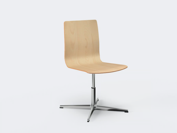 WOODY - With 4-spoke base chair by Ares Line - view 2